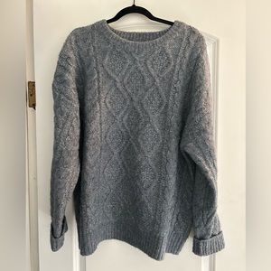Daily Drills Cable Knit Sweater, Size M/L